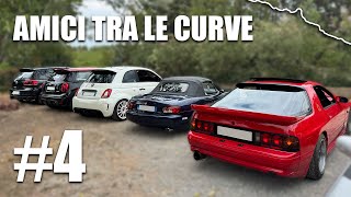 AMICI TRA LE CURVE 4 MINI JCW RX7 500 ABARTH FIESTA ST MX5 PRELUDE GOLF GTI  Montiano Touge [upl. by Aramak]