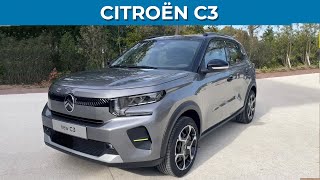 New 2024 Citroën C3 BASE PETROL VERSION  Walkaround 4k [upl. by Atinek]