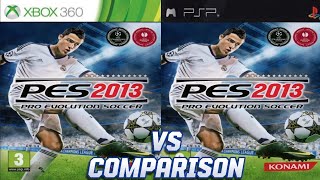 PES 2013 Xbox 360 Vs PSP [upl. by Igenia]