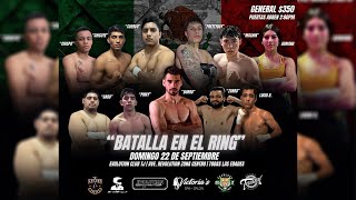 NOCHES DE BOXEO Terrazas Boxing Promotions presenta BATALLA EN EL RING [upl. by Yumuk576]