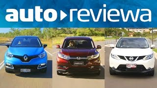 2016 2017 Compact SUVs Comparison  Renault Captur Nissan Qashqai Honda HRV  Australia [upl. by Llewop990]