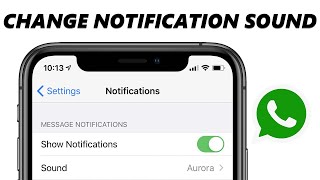 How To Change WhatsApp Notification Sound On iPhone [upl. by Rhiana940]