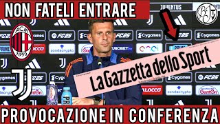 Thiago Motta provocato in conferenza stampa dalla Gazzetta dello sport su dichiarazioni Vlahovic [upl. by Garvin]