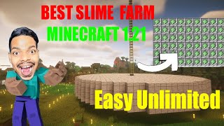 The BEST Slime Farm in Minecraft 121 Bangla Gamplay JavaBedrock One farm [upl. by Ateuqram]