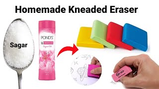 How to make Kneaded Eraser at homeDIY Eraser homemade Kneaded Eraser Moldable Eraser [upl. by Anaul]