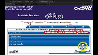 PUSAK  PROCESO DE POSTULACIÓN DE BECAS TIC  MINTEL amp SENESCYT [upl. by Aicilat]