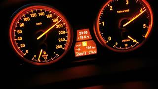 Bmw 635d e63 160250 vmax stock 286 Acceleration on German Autobahn HD [upl. by Neelyad]