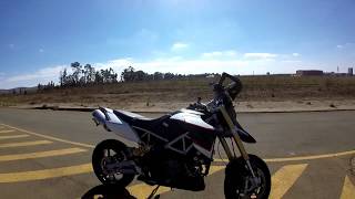 Learning to Wheelie the Aprilia 1200 Dorsoduro [upl. by Leiram]