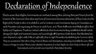 The Declaration of Independence Preamble [upl. by Krug]