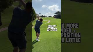 How to hit the ball above your feet lie Golf awkward lie golf golftips golfswing [upl. by Geralda]