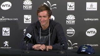 Daniil Medvedev Press Conference QF  Sydney International 2018 [upl. by Negem]