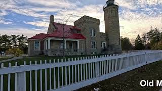 Old Mackinac Point Lighthouse Lake Huron Shoreline [upl. by Osithe]