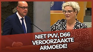 Valse D66er Paulusma valt door de mand tegenover PVVER D66 maakte mensen ARM [upl. by Hayyifas]