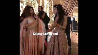 Sajal Ali amp Mawra dancing at Urwas wedding [upl. by Dduj]