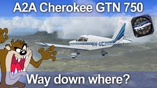 A2A Cherokee Flight1 GTN 750 Avionics Suite [upl. by Hardie]