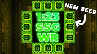 WORLD RECORD Minecraft Beaten in 123  118 SSG New Seed [upl. by Standice]