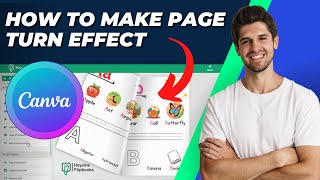 How To Make Page Turn Effect in Canva Tutorial [upl. by Phillips]