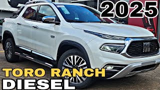 NOVA FIAT TORO RANCH 20 TURBODIESEL 4X4 2025 EM DETALHES  A VERSÃO MAIS TOP [upl. by Shirlene]