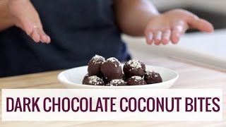 Naturally Sweet Dark Chocolate Coconut Bites [upl. by Lugo]