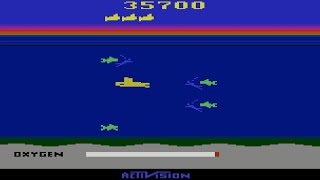 Seaquest Atari 2600 Gameplay [upl. by Roane]