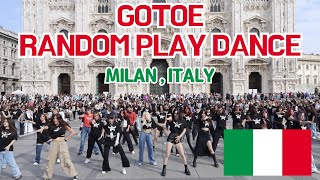 GOTOEs KPOP RANDOM PLAY DANCE in MilanItaly feat DKBCandy Shop [upl. by Nelak]