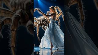 The woman fuses with a spider on AGT americagottelent magic miracle fusion [upl. by Wolram]