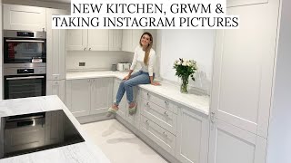 NEW KITCHEN UPDATE  GRWM amp HOW I TAKE MY INSTAGRAM PHOTOS [upl. by Ornstead]