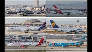 Plane Spotting  LAX  May 2018  Part 1 [upl. by Ayiak]