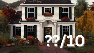 Rating Fall Houses In Bloxburg [upl. by Labana179]