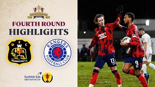 Dumbarton 14 Rangers  Scottish Gas Mens Scottish Cup Fourth Round Highlights [upl. by Merdith]