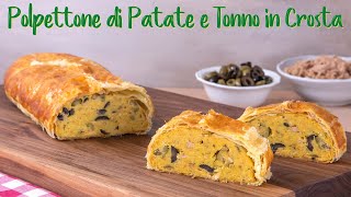 POLPETTONE DI PATATE E TONNO IN CROSTA Ricetta Facile  Fatto in Casa da Benedetta [upl. by Yvaht]