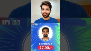 Most Expensive Player in IPL History 🔥🔥😱ipl2025megaauction rishabhpant ipl cricket [upl. by Sivle]