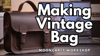 From Scratch to Style Creating a Unique Vintage Leather Bag at Home [upl. by Ludwigg732]