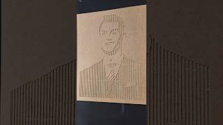 Cristiano Ronaldo  cardboard portrait ronaldo shortsfeed shortsviral shorts [upl. by Enneira7]