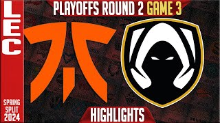 FNC vs TH Highlights Game 3  LEC Spring Playoffs 2024 Lower R2  Fnatic vs Team Heretics G3 [upl. by Atrim]