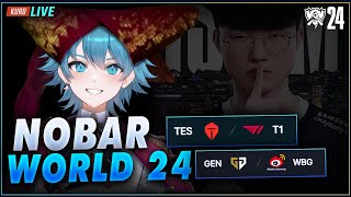 🔴 Nobar Mbah Faker T1 vs TES  Official World2024 Costream Swiss Stages [upl. by Twelve548]