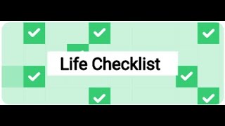 Completing a life checklist [upl. by Telrahc]