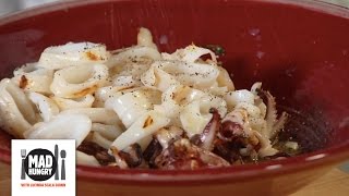 Quick Simple Grilled Calamari Appetizer  Mad Hungry with Lucinda Scala Quinn [upl. by Daiz667]