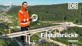 Letzter Blick vor Eröffnung Deutsche Bahn präsentiert die Filstalbrücke [upl. by Tybalt]