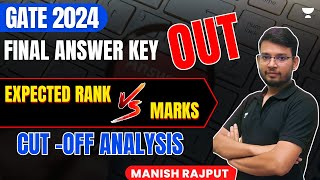 Final Answer Key OUT  Expected Rank VS Marks and Cut Off Analysis  Rank Pridictor Manish Rajput [upl. by Sitsuj]