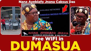 FREE High speed INTERNET in Sunyani DUMASUA NO PASSWORD by Nana Jnana 360 degrees CCTV Cameras [upl. by Hasseman]