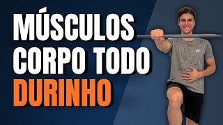 Músculos do Corpo Todo Durinho e Sem Gordura  Combate a Flacidez com bastão [upl. by Euphemiah]