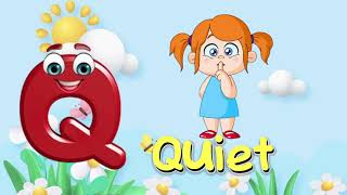 Phonics Song Letter Qq  Preschool Simple Phonics Learning [upl. by Marylou]