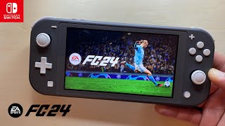 EA Sports FC 24 Nintendo Switch Lite Gameplay [upl. by Eilraep533]