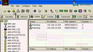 ARP Poisoning with Cain amp Able  GeekLK [upl. by Chavez]
