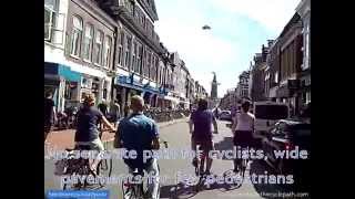 Groningens most dangerous street for cycling Nieuwe Ebbingestraat [upl. by Ithsav]