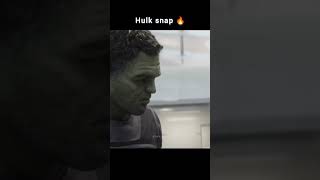 Hulk snap 🔥  shorts marvel [upl. by Secnarfyram]