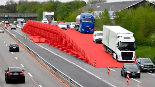 Swiss Engineers Shocked China  Mobile Bridge  Asphalt Construction Without Stopping Traffic [upl. by Atteoj145]