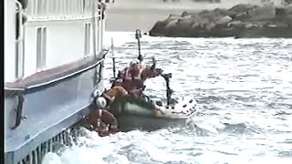 SCARY Chain Ferry Rescue  Powerboat Training UK [upl. by Aicenert203]