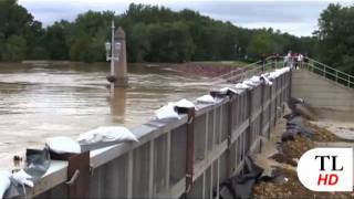 Market Street Bridge Flood Gates  The Times Leader reports [upl. by Cinimmod]